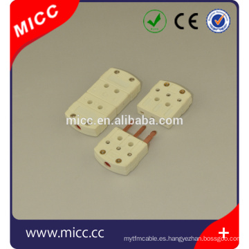 Conector de cobre RTD de alta temperatura MICC con tres clavijas